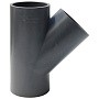 Тройник НПВХ 45гр. DN 160-160 PN 10 напорный клеевой черный Aquaviva YEE1600