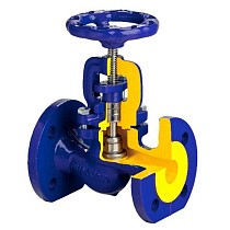 Клапаны запорные DN 15-200 PN 40 стальные до 400гр. фланцевые Zetkama zGLO.215F купить в Ярославле | "Проконсим"