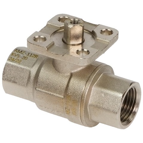 Краны латунные шаровые двухходовые DN 15-50 PN 25-40 никелированные под привод РИДАН AMZ-112R купить в Ярославле | "Проконсим" Краны латунные шаровые двухходовые DN 15-50 PN 25-40 никелированные под привод РИДАН AMZ-112R купить в Ярославле | "Проконсим"