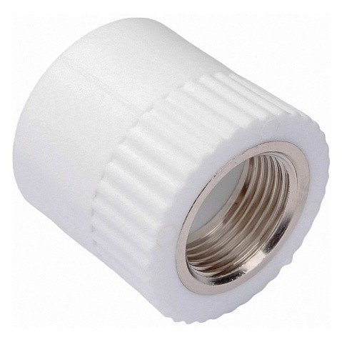 Муфта комбинированная ПП 40-1 1/4'' PN 25 под ключ с внутренней резьбой белая РТП 10658 купить в Ярославле | "Проконсим"