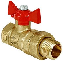 Краны латунные шаровые 11Б27фт1М DN 15-32 PN 40 бабочка-американка Valfex.230 Standart ГОСТ Р 59553 купить в Ярославле | "Проконсим"