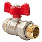 Кран латунный шаровой Valfex Optima.227.NLB1 11Б27фт1М DN 15 PN 25 никелированный американка бабочка купить в Ярославле | "Проконсим"