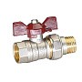 Кран латунный шаровой Temper 88.В-А.12.Б DN 15 PN 40 американка никелированный бабочка купить в Ярославле | "Проконсим"