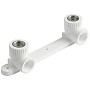 Угольник установочный двойной ПП 25-1/2'' PN 25 с внутренней резьбой белый VALFEX 