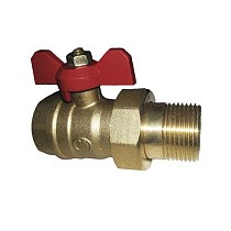 Краны латунные шаровые 11Б27п1 DN 15-32 PN 16 однотипные бабочка американка купить в Ярославле | "Проконсим"