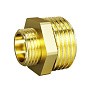 Ниппель латунный DN 20-15 PN 40 штуцер-штуцер переходный LD Pride