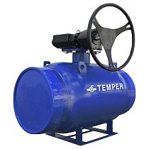 Краны стальные шаровые DN 300-600 PN 16-25 полнопроходные приварные ISO под задвижку с редуктором Temper серия 292 купить в Ярославле | "Проконсим"