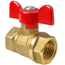 Краны латунные шаровые 11Б27фт1М DN 15-32 PN 40 бабочка муфта-муфта Valfex.217.LB1 купить в Ярославле | "Проконсим"