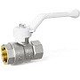 Краны латунные шаровые DN 15-50 PN 25-40 никелированные рычаг белый муфта-муфта LD Pride 47.301 купить в Ярославле | "Проконсим"