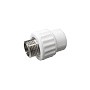 Муфта комбинированная ПП 20-1/2'' PN 25 с наружной резьбой белая VALFEX Pro купить в Ярославле | "Проконсим"