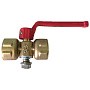 Кран латунный шаровой 11Б18бк(у)2 DN 15 PN 16 под манометр G1/2''хG1/2'' без контрольного фланца муфта-муфта рычаг Пензапромарматура купить в Ярославле | "Проконсим"