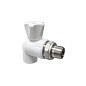Кран шаровой для радиатора ПП 25-3/4'' PN 25 угловой с американкой белый VALFEX  купить в Ярославле | "Проконсим"