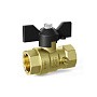 Кран латунный шаровой DN 15 PN 16 под манометр G1/2''хG1/2'' муфта-муфта бабочка LD Pride 44.340.15 купить в Ярославле | "Проконсим"
