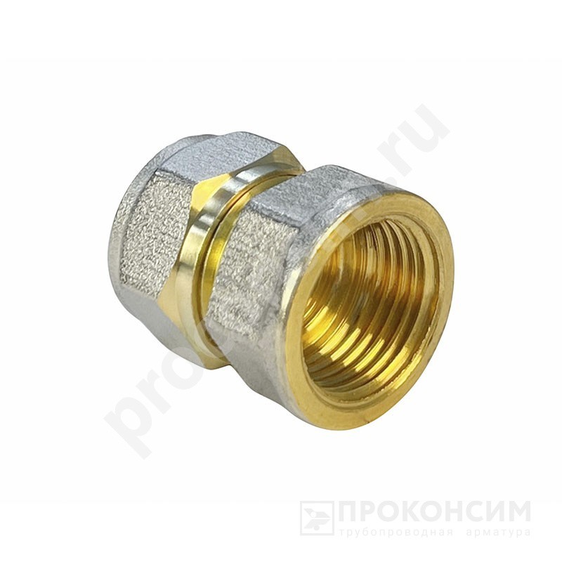 Цена по запросу.  Под заказ. Соединитель обжимной Valfex VF.302.N, DN 16 PN 10, G-3/4'' с переходом на внутреннюю резьбу (930020067) со склада Проконсим в Ярославле