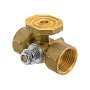 Кран латунный шаровой 11Б18бк(ф)2 DN 15 PN 16 под манометр G1/2''хG1/2'' с контрольным фланцем муфта-муфта без рычага Пензапромарматура купить в Ярославле | "Проконсим"