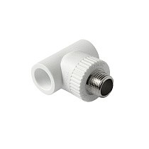 Тройники ПП DN 20-32 PN 25 комбинированные с наружной резьбой белые Pro Aqua купить в Ярославле | "Проконсим"