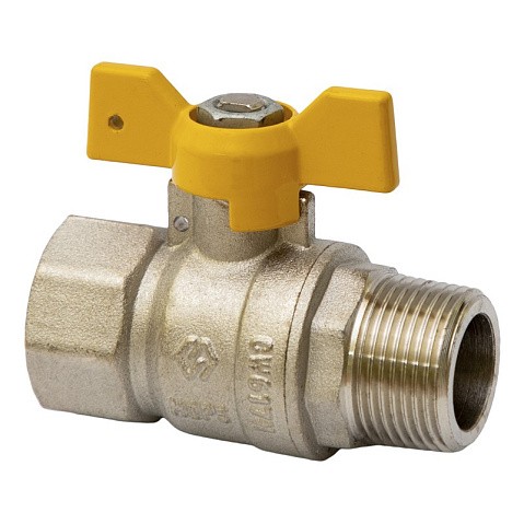 Краны латунные шаровые газовые DN 15-20 PN 25 бабочка муфта-штуцер MVI BV.814 купить в Ярославле | "Проконсим" Краны латунные шаровые газовые DN 15-20 PN 25 бабочка муфта-штуцер MVI BV.814 купить в Ярославле | "Проконсим"