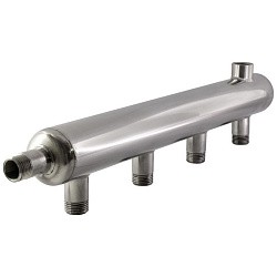  Коллектор из нержавеющей стали PLP на 6 выход. Ду50 Ру16 3/4" х 3/4" НР НР (922151636) со склада Проконсим в Ярославле