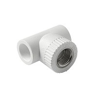 Тройник установочный ПП 20-1/2'' PN 25 с внутренней резьбой белый Pro Aqua PA13912 купить в Ярославле | "Проконсим"