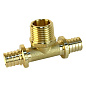 Тройник латунный для PEX труб 20-1/2''-20 PN 16 S-2,8мм под надвижную гильзу Valfex VF.433.AF купить в Ярославле | "Проконсим"