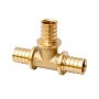 Тройник латунный для PEX-PEX труб 20-20-20 PN 16 под надвижную гильзу MVI SF.440.05