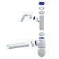 Сифон для мойки Unicorn В510V, 40х40 прямой отвод, 1 1/2'' х40 с отводом для стиральной машины преходник 40х32 купить в Ярославле | "Проконсим"