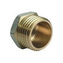 Заглушки латунные DN 15-50 PN 40 никелированные штуцерная купить в Ярославле | "Проконсим"