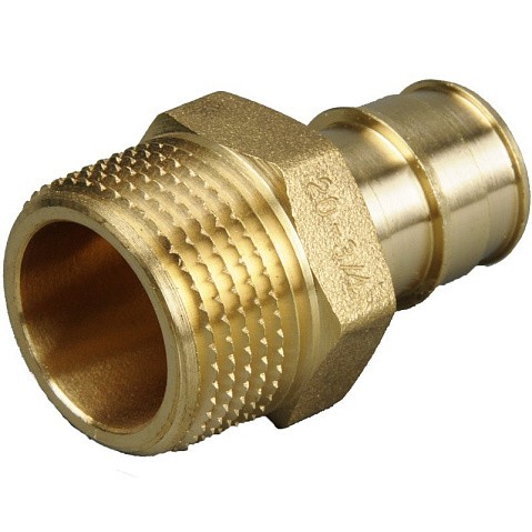 Муфта латунная для PEX труб 40-1 1/4'' PN 10 OP под надвижную гильзу с наружной резьбой ONE PLUS купить в Ярославле | "Проконсим"