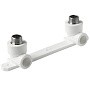 Угольник установочный двойной ПП 20-1/2'' PN 25 с наружной резьбой белый Pro Aqua PA280108P купить в Ярославле | "Проконсим"