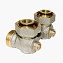 Узел нижнего подключения Vekotrim DN 15 PN 10 угловой двухтрубный 20-3/4'' под евроконус, муфта купить в Ярославле | "Проконсим"