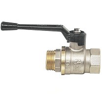Краны латунные шаровые 11Б27п1 DN 15-40 PN 40 никелированные рычаг муфта-штуцер БАЗ А31.0.Н купить в Ярославле | "Проконсим"