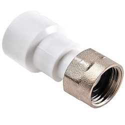  Муфта ПП с накидной гайкой 20-1'' PN 25 белая РВК 20601 (930659152) со склада Проконсим в Ярославле