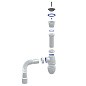 Сифон для мойки Unicorn В220, 40х50 гибкий отвод, 1 1/2'' х40 чаша из нержавеющей стали купить в Ярославле | "Проконсим"