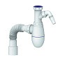 Сифон для мойки Unicorn В520V, 40х50 гибкий отвод, 1 1/2'' х40 с отводом для стиральной машины преходник 40х32 купить в Ярославле | "Проконсим"