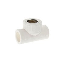 Тройник комбинированный VALFEX 25x25 PN 25 G-1/2'' ВР белый купить в Ярославле | "Проконсим"