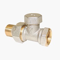 Клапан запорно-регулирующий Raditec DN 15 PN 16 прямой G1/2'' Kvs = 1,41 м3/ч для радиатора, 120гр. купить в Ярославле | "Проконсим"
