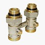 Узел нижнего подключения Vekotrim DN 15 PN 10 прямой двухтрубный 15-3/4'' с ниппелем, штуцер