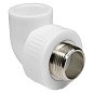 Угольник комбинированный ПП 40-1 1/4" PN 25 под ключ с наружной резьбой белый РТП купить в Ярославле | "Проконсим"