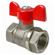 Краны латунные шаровые DN 15-25 PN 40 бабочка муфта-муфта SGL купить в Ярославле | "Проконсим"