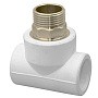 Тройник комбинированный ПП 40-1 1/4'' PN 25 под ключ с наружной резьбой белый РТП 10760