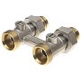 Узел нижнего подключения DN 20 прямой двухтрубный 20-1/2'' никелированный с ниппелем штуцерхштуцер РИДАН 003L0392R купить в Ярославле | "Проконсим"