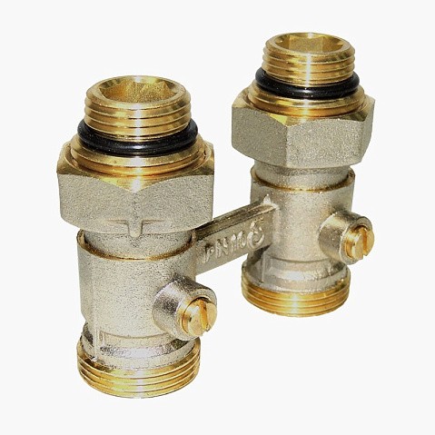 Узел нижнего подключения Vekotrim DN 15 PN 10 прямой двухтрубный 15-3/4'' с ниппелем, штуцер купить в Ярославле | "Проконсим"