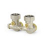 Узелы нижнего подключения VARMEGA VM138 DN20 угловой однотрубный 3/4''x3/4'' евроконус, с байпасом штуцер-штуцер купить в Ярославле | "Проконсим"