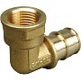 Угольник латунный для PEX труб 16-1/2'' PN 10 OP под надвижную гильзу с внутренней резьбой ONE PLUS купить в Ярославле | "Проконсим"