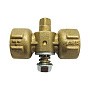 Кран латунный шаровой 11Б18бк(у)2 DN 15 PN 16 под манометр G1/2''хG1/2'' без контрольного фланца муфта-муфта без рычага Пензапромарматура купить в Ярославле | "Проконсим"