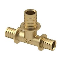 Тройники латунные для PEX-PEX труб DN 16-40 PN 16 переходные под надвижную гильзу РосТурПласт купить в Ярославле | "Проконсим"