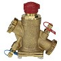 Регулятор перепада давления DN 15 PN 20 латунный с измерительным ниппелем Kvs 540м3/ч штуцер-штуцер РИДАН AQT-R 003Z1812R