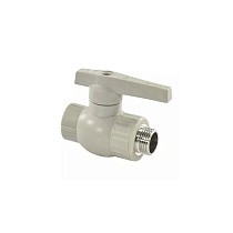 Кран шаровой комбинированный НР VALFEX 32 PN 25 G-1'' НР белый купить в Ярославле | "Проконсим"