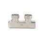 Узелы нижнего подключения VARMEGA VM139 DN20 угловой двухтрубный 3/4''x3/4'' евроконус, перекрёстный муфта-штуцер купить в Ярославле | "Проконсим"