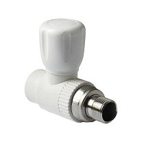 Кран шаровой для радиатора ПП 25-3/4'' PN 25 прямой с американкой белый Pro Aqua PA41010 купить в Ярославле | "Проконсим"